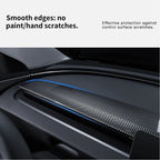 Tesla Model 3 Highland Model Y Dashboard Trim Carbon Fiber Cover Strip