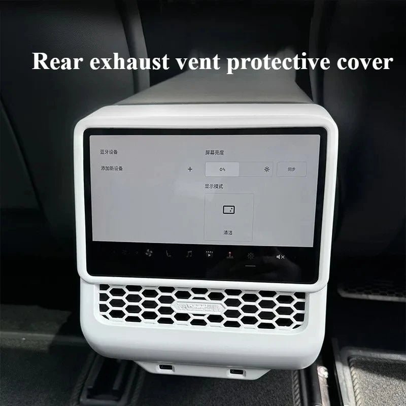 Tesla Model 3 Model Y Juniper 2025+ Armrest Console Cover Rear Air Vent Mask Holder Rear Protection Kick Panel Interior Trim
