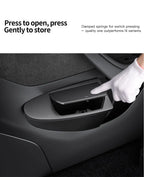 Front Door Storage Trash Can for Tesla Model Y Juniper 2025 Car Door Storage Box Multi Functional Storage Box Car Accessories