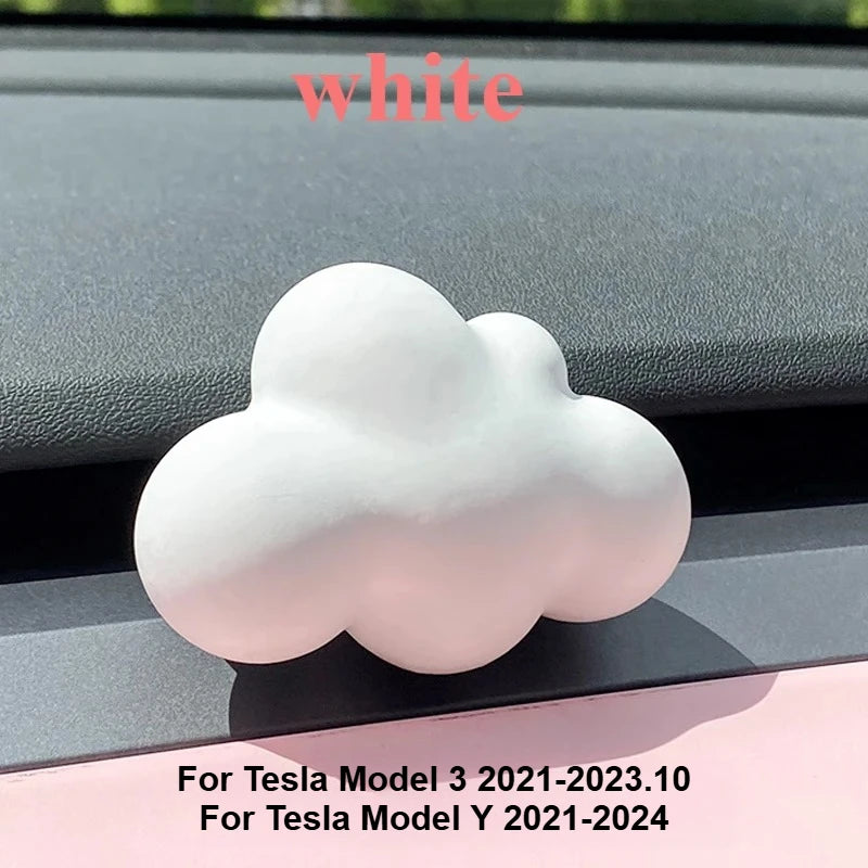 New Tesla Model 3 Highland 2024 2025 Car Aromatherapy Clip Vent Diffuser Cloud Shape Car Vent Freshener Clip Air Conditioner