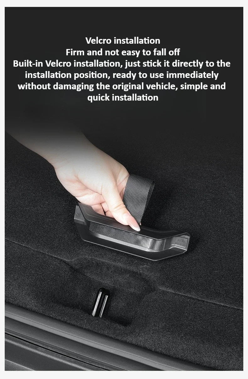 Tesla Model Y Launch/Juniper 2025 ABS Trunk Lid Handle Spare Box Cover Plate Handle Auxiliary Puller Car Accessories 2PCS