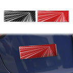 Vehicle Label Badge for Tesla Model 3/Y/S/X Juniper Tail Mark High Performance Creative Decor Real Carbon Epoxy Resin Sticker