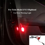 Tesla Model 3/Y/3 Highland Car Door Warning Light Auto Opening Door Anti-collision Sensor Strobe Flashing Alarm Signal Light