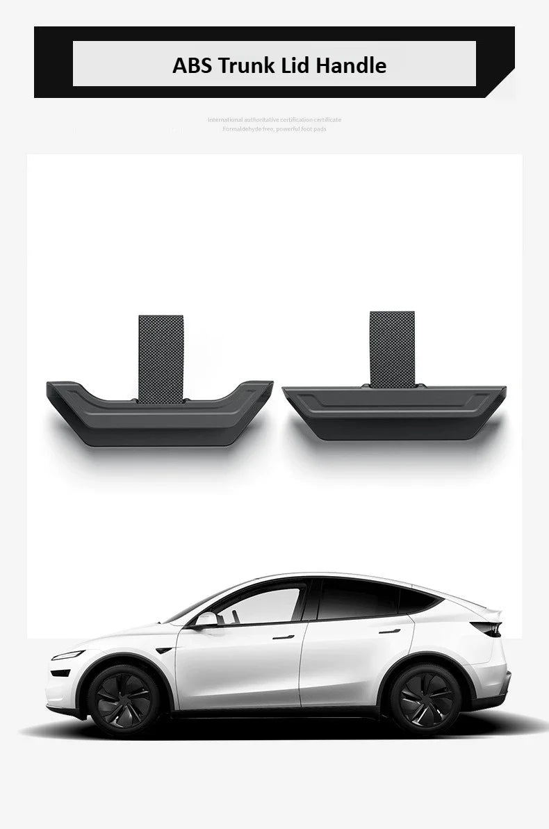 Tesla Model Y Launch/Juniper 2025 ABS Trunk Lid Handle Spare Box Cover Plate Handle Auxiliary Puller Car Accessories 2PCS