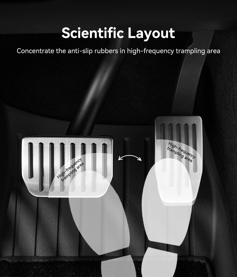 Tesla Model 3/Y (2019-2026) Performance Non-Slip Foot Pedal Covers