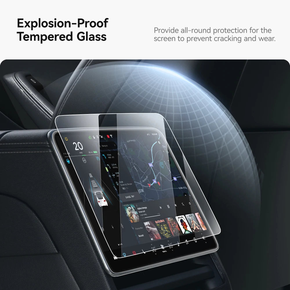 Universal Tesla Screen Protector for Model 3/Y (2024-2026) | All Generations Incl. Highland & Juniper
