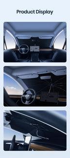Tesla Model 3 Y Windshield Sunshade 360° Rotatable UV Ray Protector