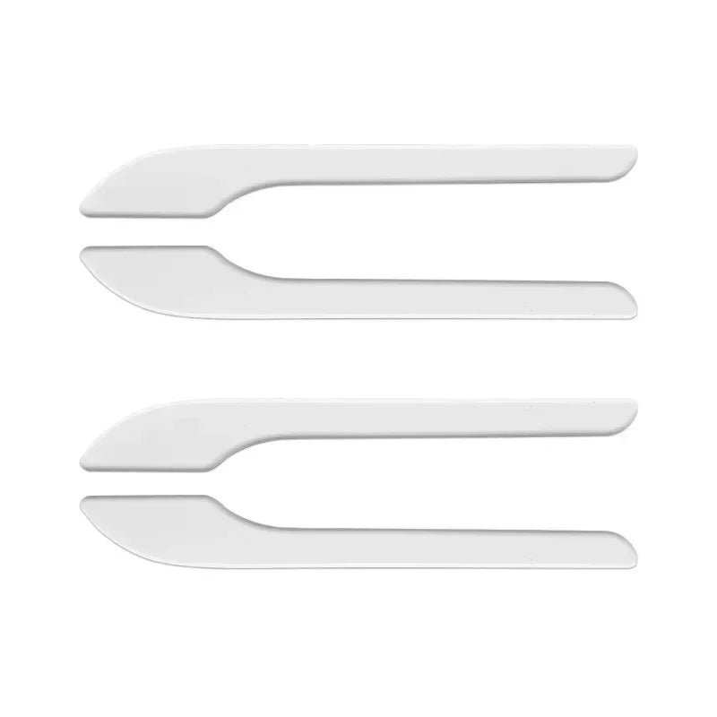 4Pcs/Set ABS Carbon Fiber Car Door Handle Wrap Cover Stickers Accessorie For Tesla Model Y Launch 2025 Model 3/Y/3 Highland 2024