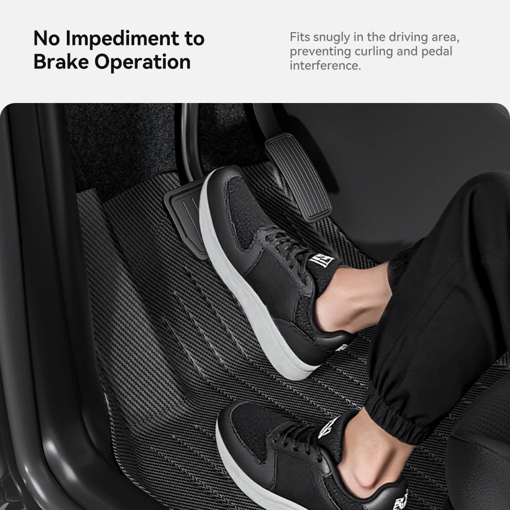 Tesla Model Y Juniper 2026 Carbon Fiber TPE Floor Mats & Trunk Liners