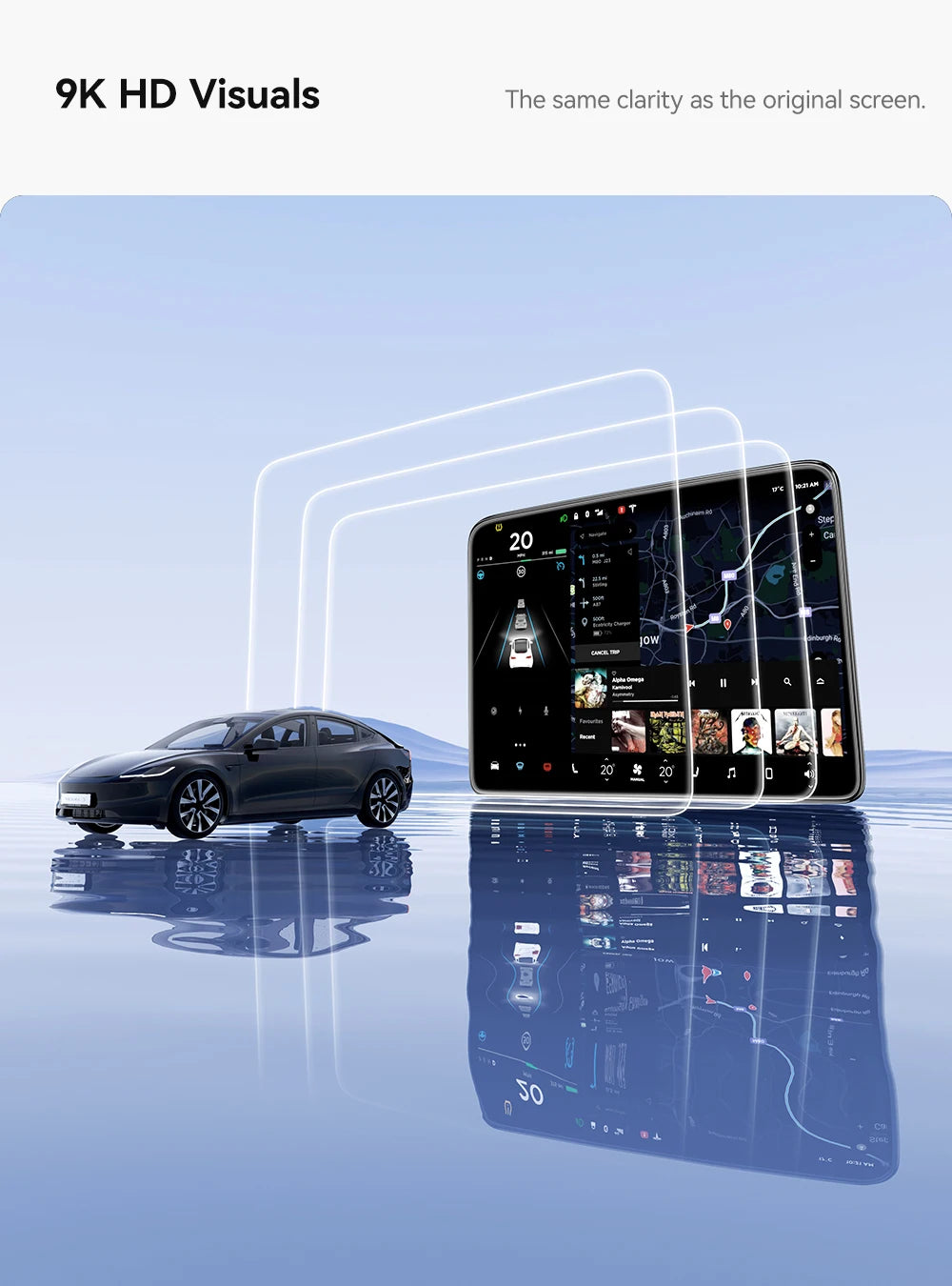 Universal Tesla Screen Protector for Model 3/Y (2024-2026) | All Generations Incl. Highland & Juniper