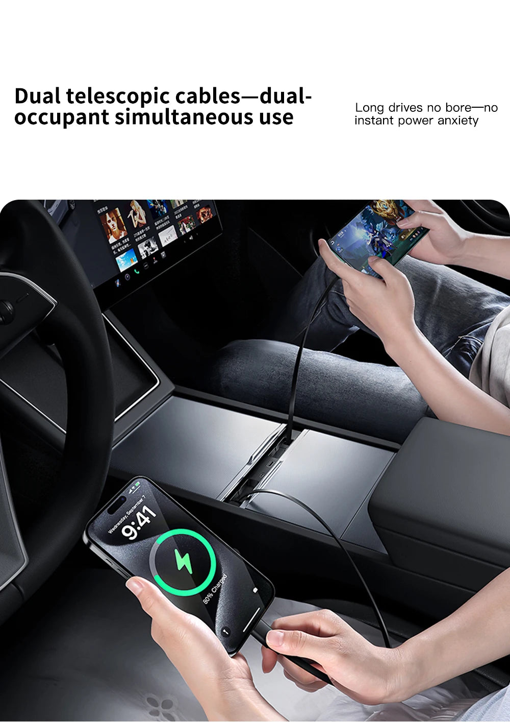 45W Hidden GaN USB Hub for Tesla Model 3 Highland & Model Y Juniper