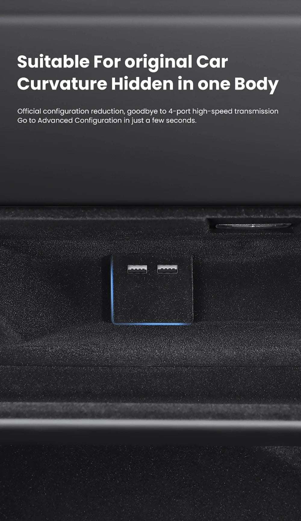 Tesla Model 3 Highland Model Y Juniper Glove Box Organizer Drawer