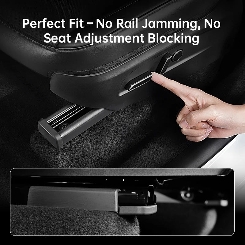 Tesla Model 3/Y Seat Rail Cover Protectors (4 or 8 Pack) - 2021-2026