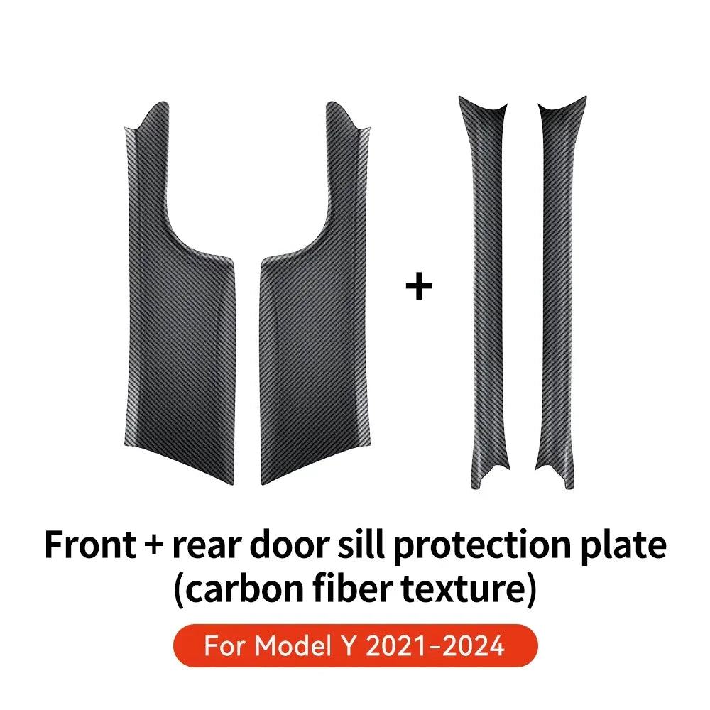 Tesla Model Y (2021-2026) TPE Door Sill Scuff Plate Protector