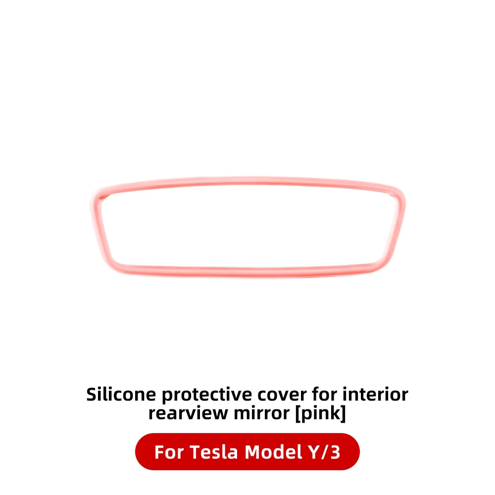 Tesarca Silicone Rear View Mirror Frame for Tesla Model 3 Y（2019-2026）