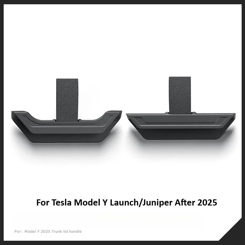 Tesla Model Y Launch/Juniper 2025 ABS Trunk Lid Handle Spare Box Cover Plate Handle Auxiliary Puller Car Accessories 2PCS