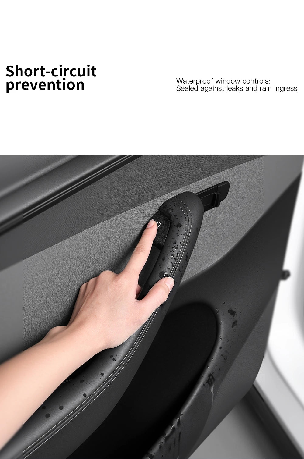 Tesarca Suede Door Button Cover for Tesla Model 3 Y Highland Juniper