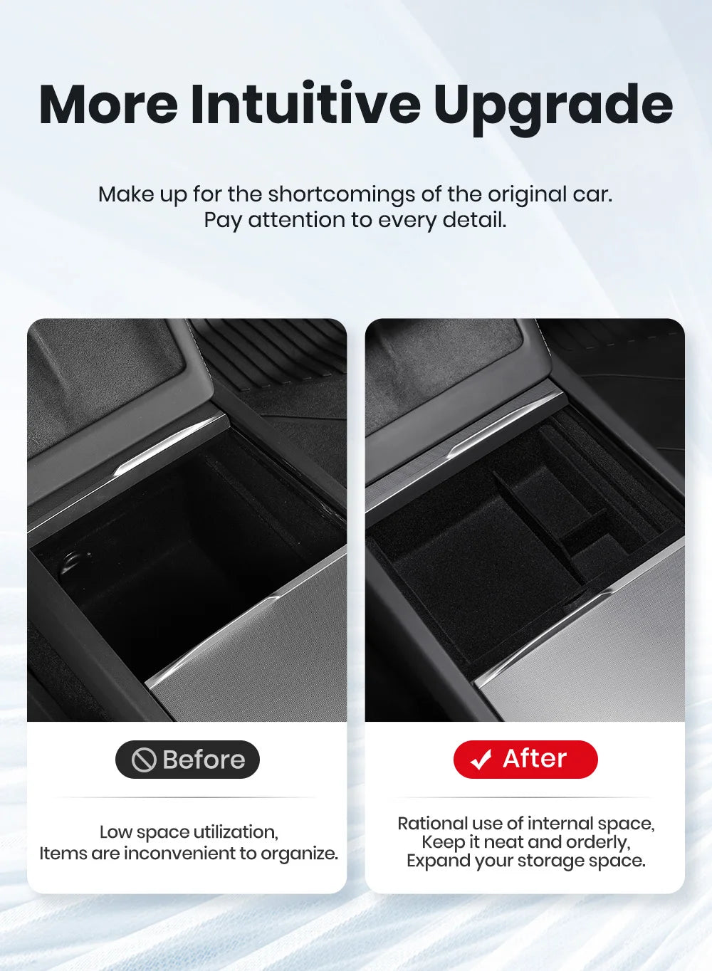 Tesla Model 3 Highland & Y Juniper Hidden Center Console Organizer