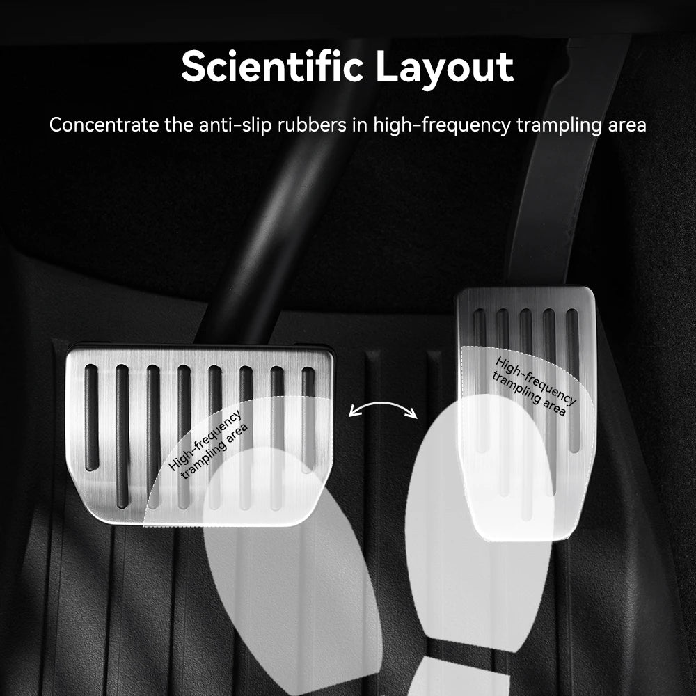 Tesla Model 3/Y (2019-2026) Performance Non-Slip Foot Pedal Covers
