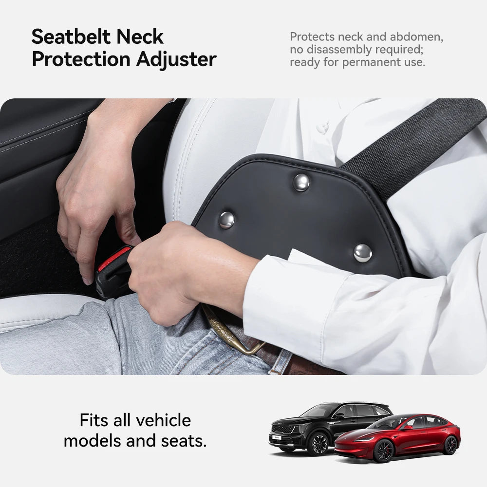 Universal Seatbelt Adjuster Neck Guard for Tesla Model 3 Y All Cars