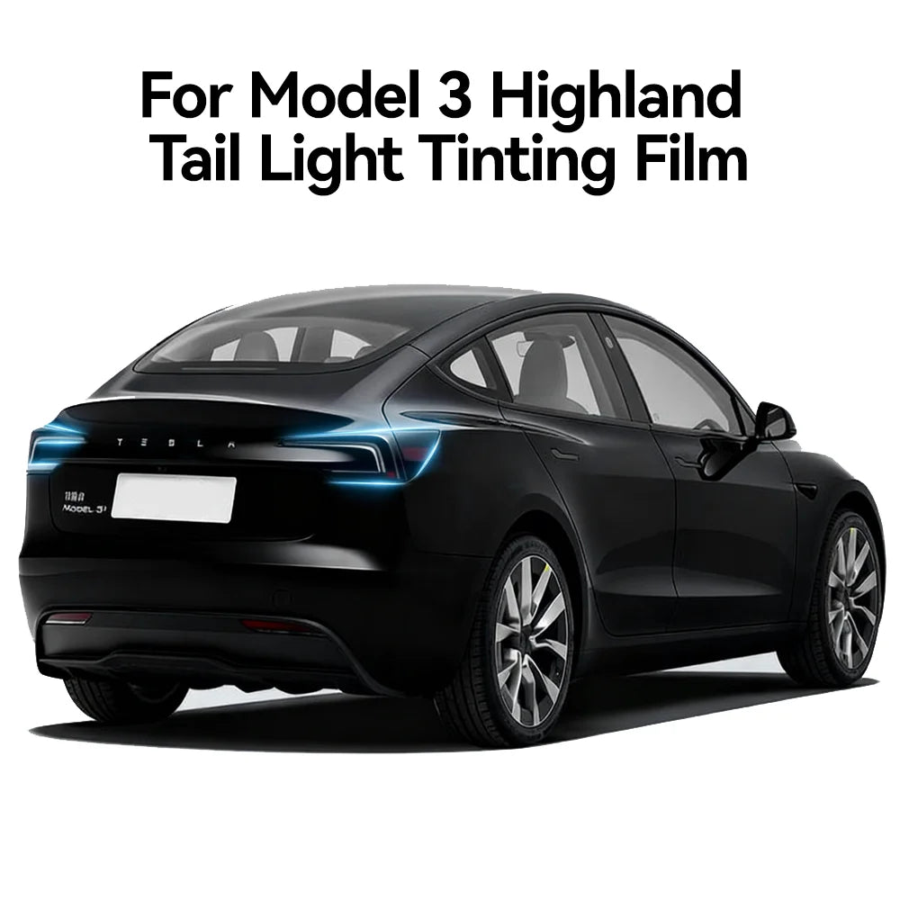 Tesla Model 3 Highland Smoked TPU Headlight Protection Film (2024+)