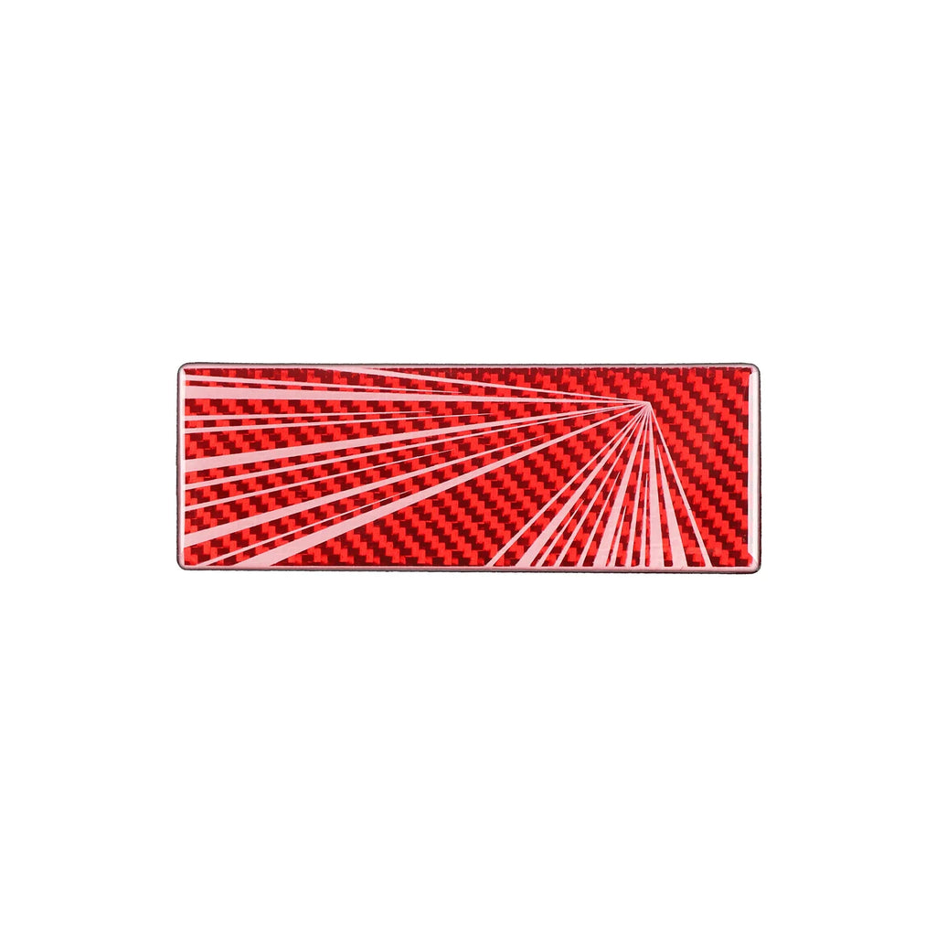 Vehicle Label Badge for Tesla Model 3/Y/S/X Juniper Tail Mark High Performance Creative Decor Real Carbon Epoxy Resin Sticker