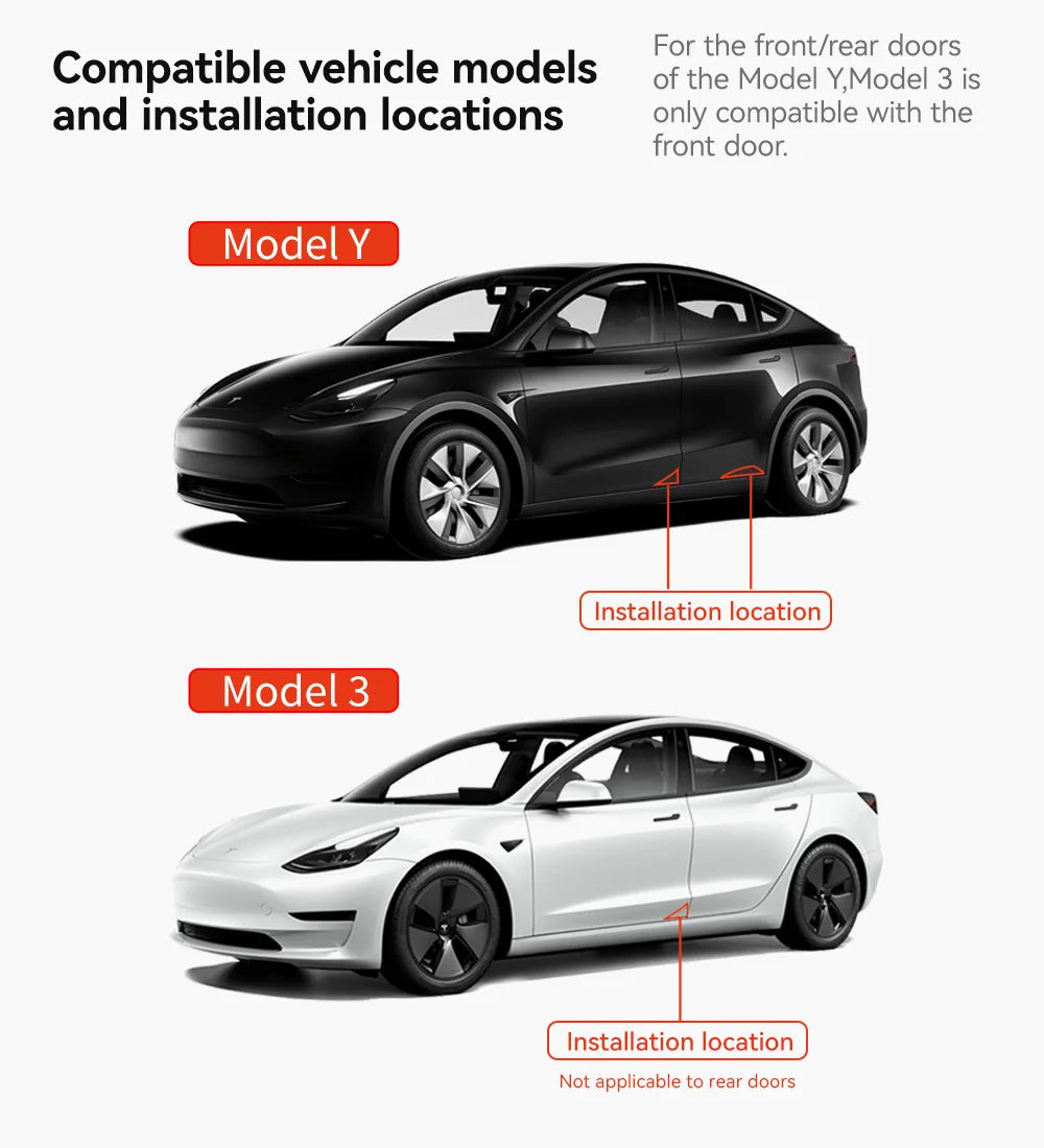Tesla Model 3 Y Highland Juniper Door Edge Anti-Scratch Protection