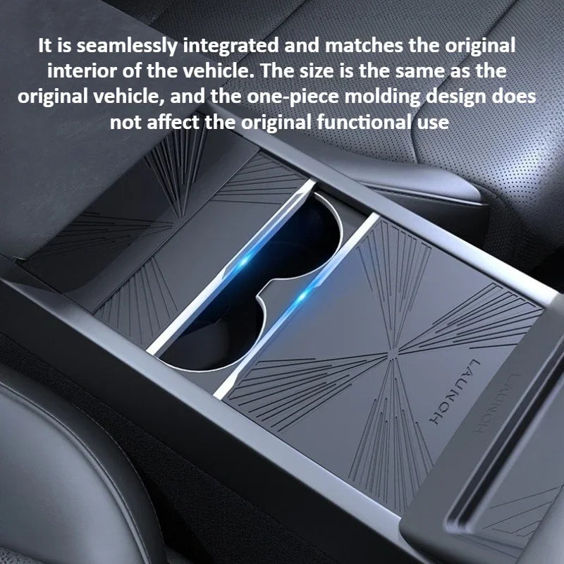 Tesla Model Y Juniper/Model 3 2025 Panel Sticker Central Control Water Cup Holder Protective Film Anti-slip Pads Interior