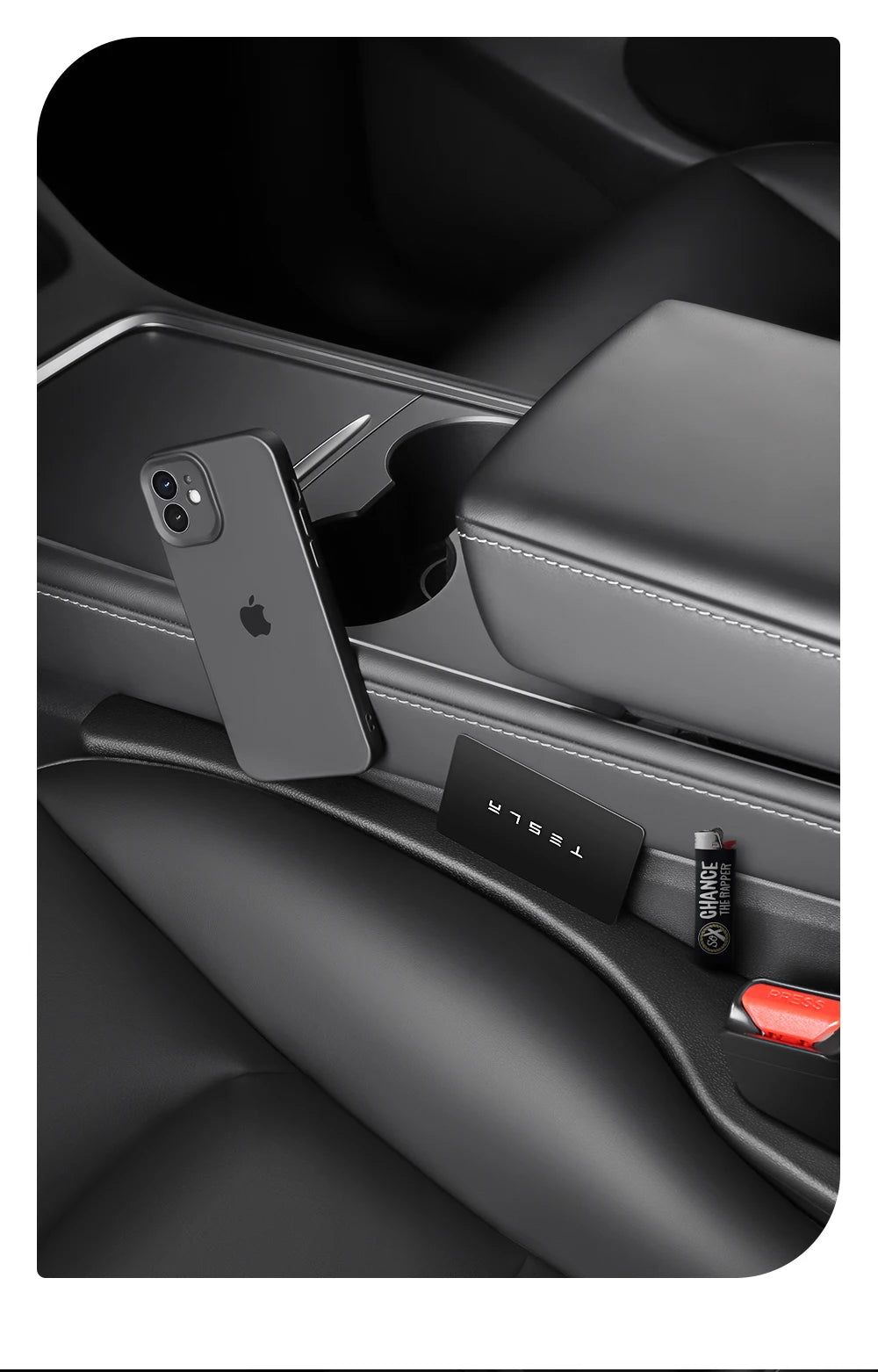 Tesarca Seat Gap Filler for Tesla Model 3 & Y Accessories