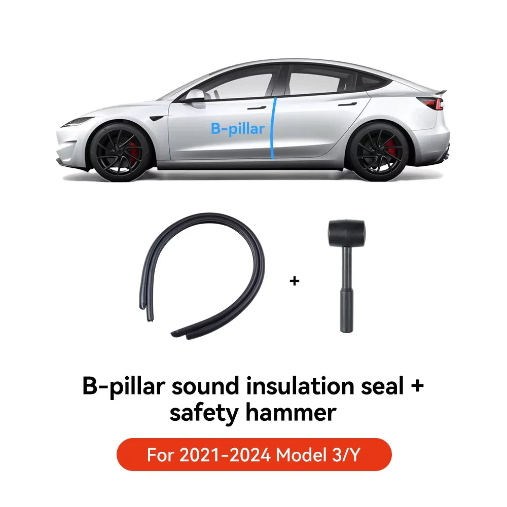 Tesla Model 3 Y Door Seal Kit Soundproof Weatherstrip （2021-2026）