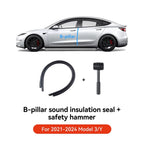 Tesla Model 3 Y Door Seal Kit Soundproof Weatherstrip （2021-2026）