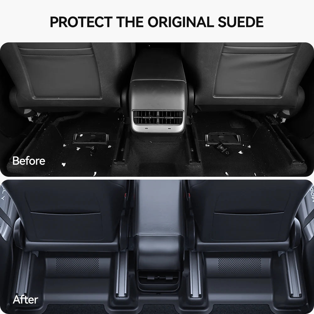 Tesla Model Y Under Seat Corner Guard Rail Protectors (2021-2026)