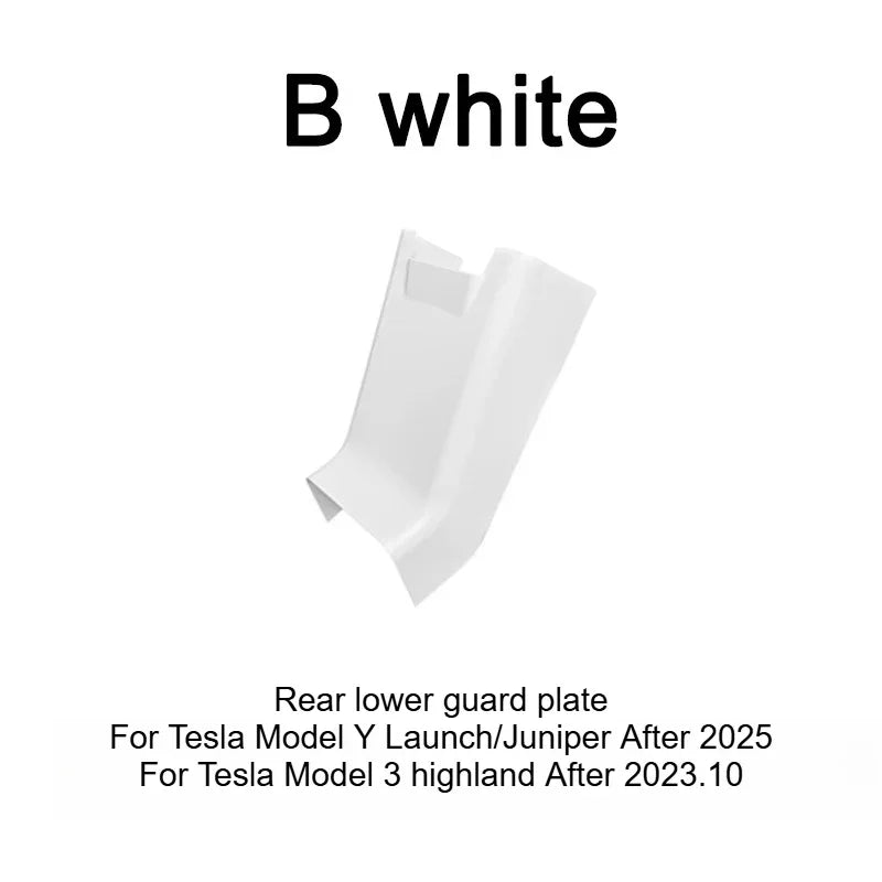 Tesla Model 3 Model Y Juniper 2025+ Armrest Console Cover Rear Air Vent Mask Holder Rear Protection Kick Panel Interior Trim