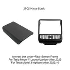 Tesla Model 3 Model Y Juniper 2025+ Armrest Console Cover Rear Air Vent Mask Holder Rear Protection Kick Panel Interior Trim