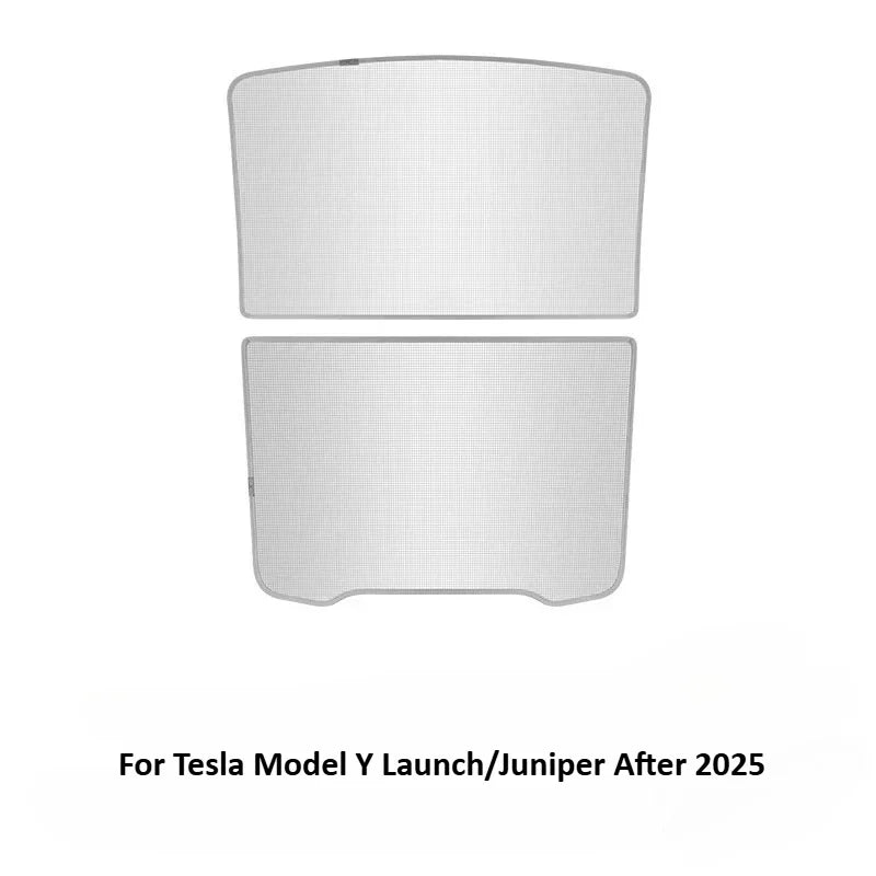Tesla Model Y Launch/Juniper 2025 Ice Crystal Sunroof Sunshade Upgrade Interior Accessories Roof Sun Visor Sunshade Curtain