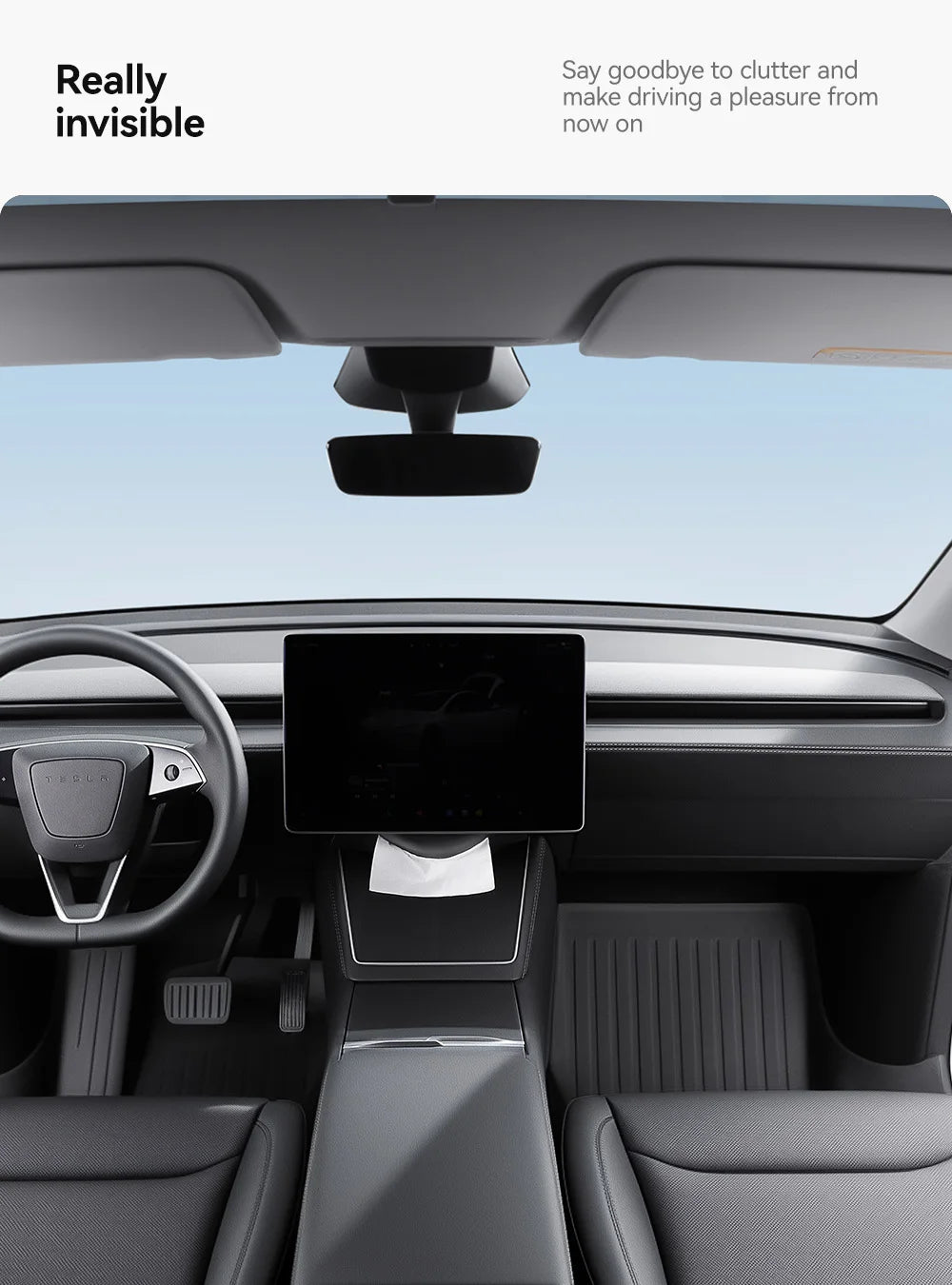 Tesla Model 3 Y Hanging Leather Tissue Box Armrest Holder Bag