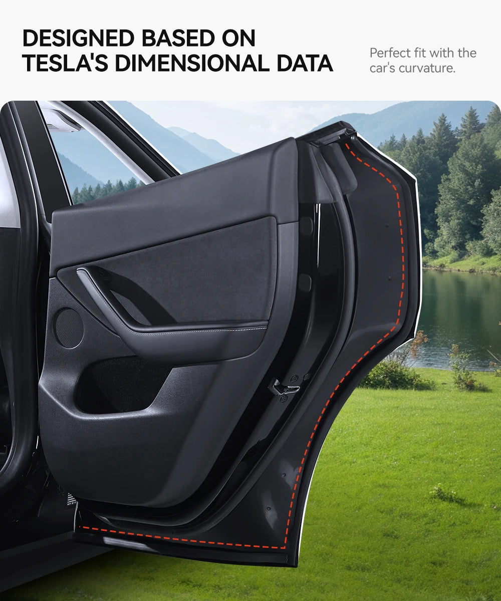 Tesla Model 3 Y Door Seal Kit Soundproof Weatherstrip （2021-2026）