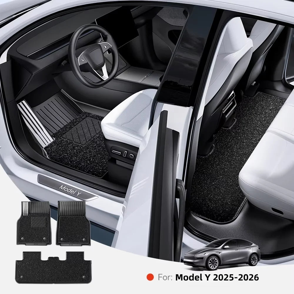Tesla Model Y Juniper 2025 2026 Custom Fit Floor Mats for Driver and Passenger