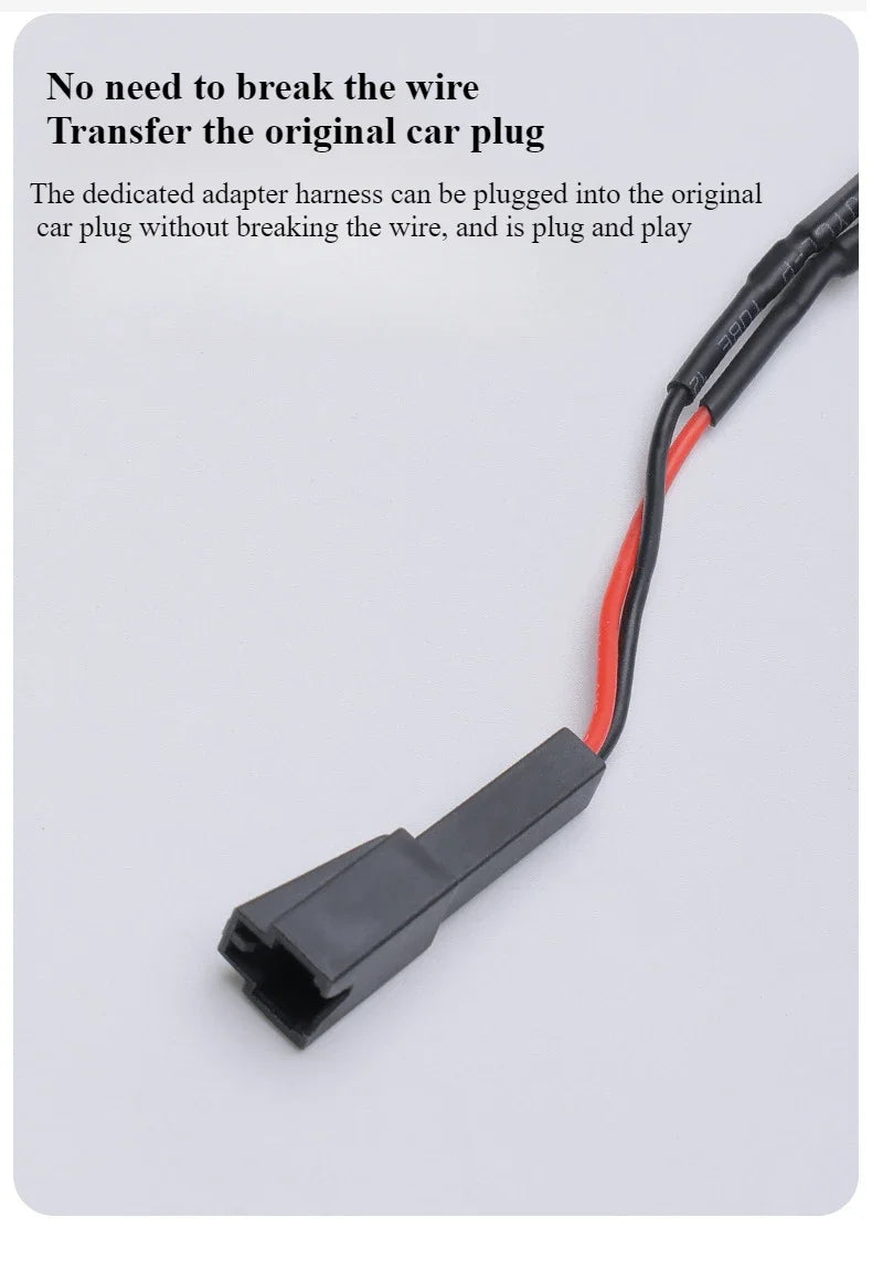 Tesla Model 3/Y/3 Highland Car Door Warning Light Auto Opening Door Anti-collision Sensor Strobe Flashing Alarm Signal Light
