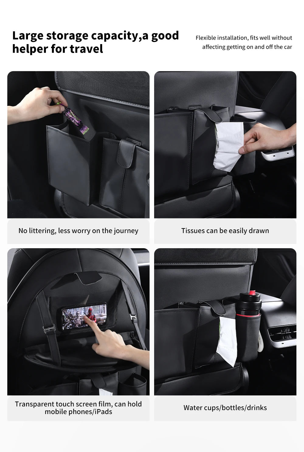 Tesla Model 3 Y Highland Juniper Seat Back Protector & Kick Mat