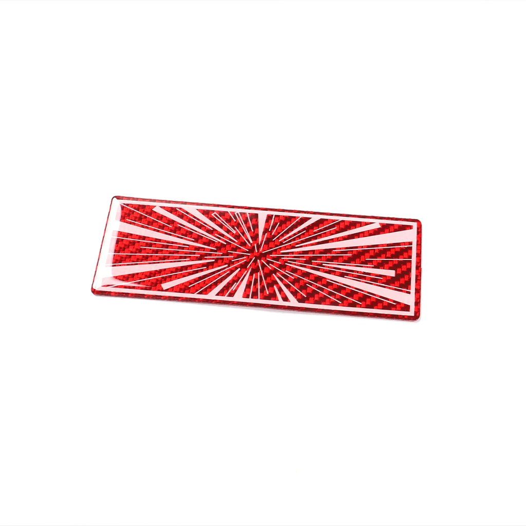 Vehicle Label Badge for Tesla Model 3/Y/S/X Juniper Tail Mark High Performance Creative Decor Real Carbon Epoxy Resin Sticker