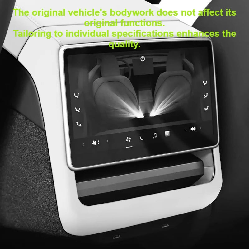 Tesla Model 3 Model Y Juniper 2025 Up Rear Screen Frame Armrest Box Cover Pad Ventilation Mask Protector Cover Accessories