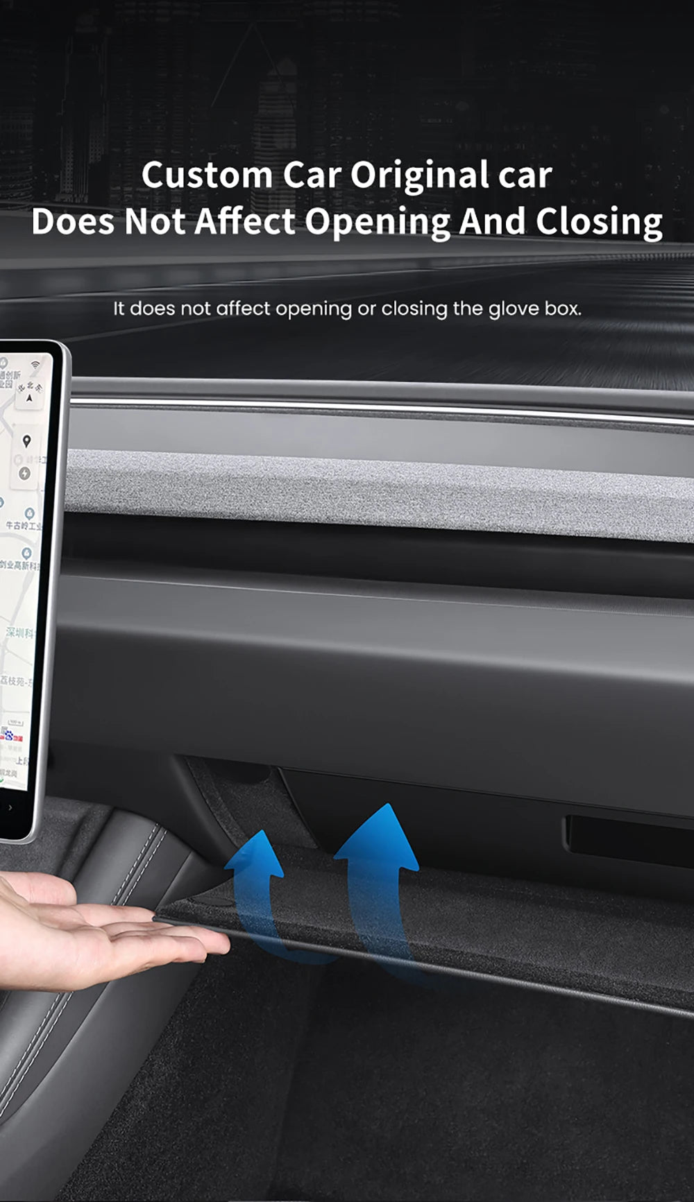 Tesla Model 3 Highland Model Y Juniper Glove Box Organizer Drawer
