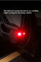 Tesla Model 3/Y/3 Highland Car Door Warning Light Auto Opening Door Anti-collision Sensor Strobe Flashing Alarm Signal Light