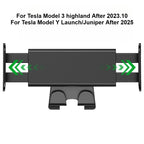 Back Seat Phone Mount Hook for Tesla Model 3 Y Juniper 2025+ Headrest Tablet Holder 360° Stand Organizer Hooks Car Accessories