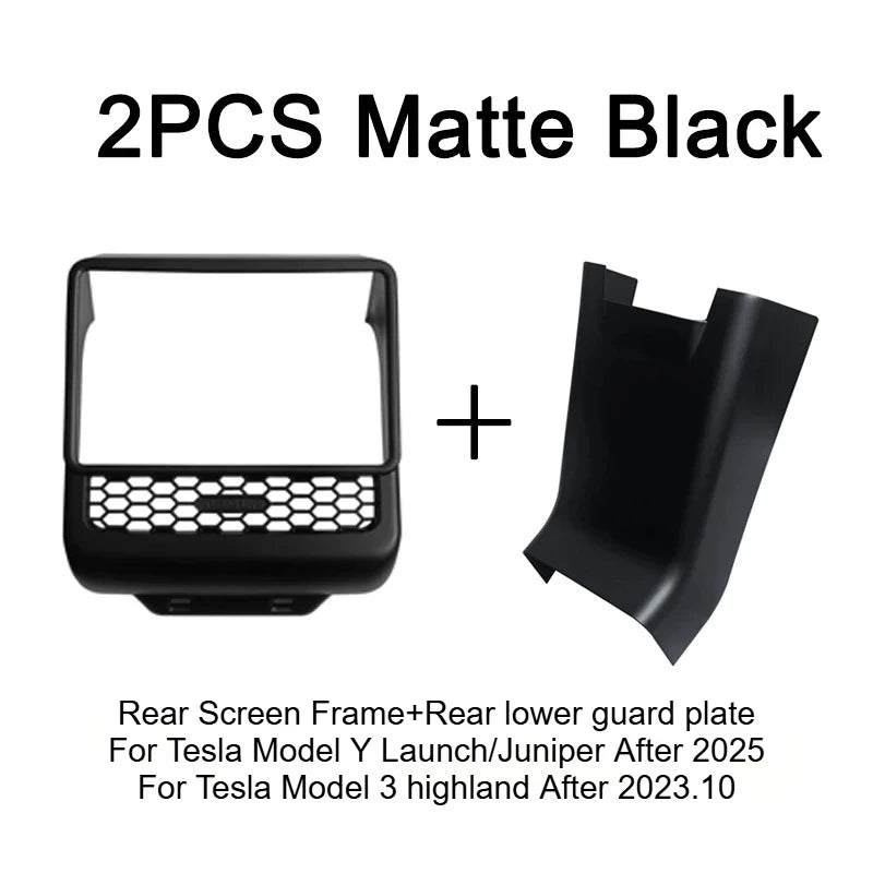 Tesla Model 3 Model Y Juniper 2025+ Armrest Console Cover Rear Air Vent Mask Holder Rear Protection Kick Panel Interior Trim