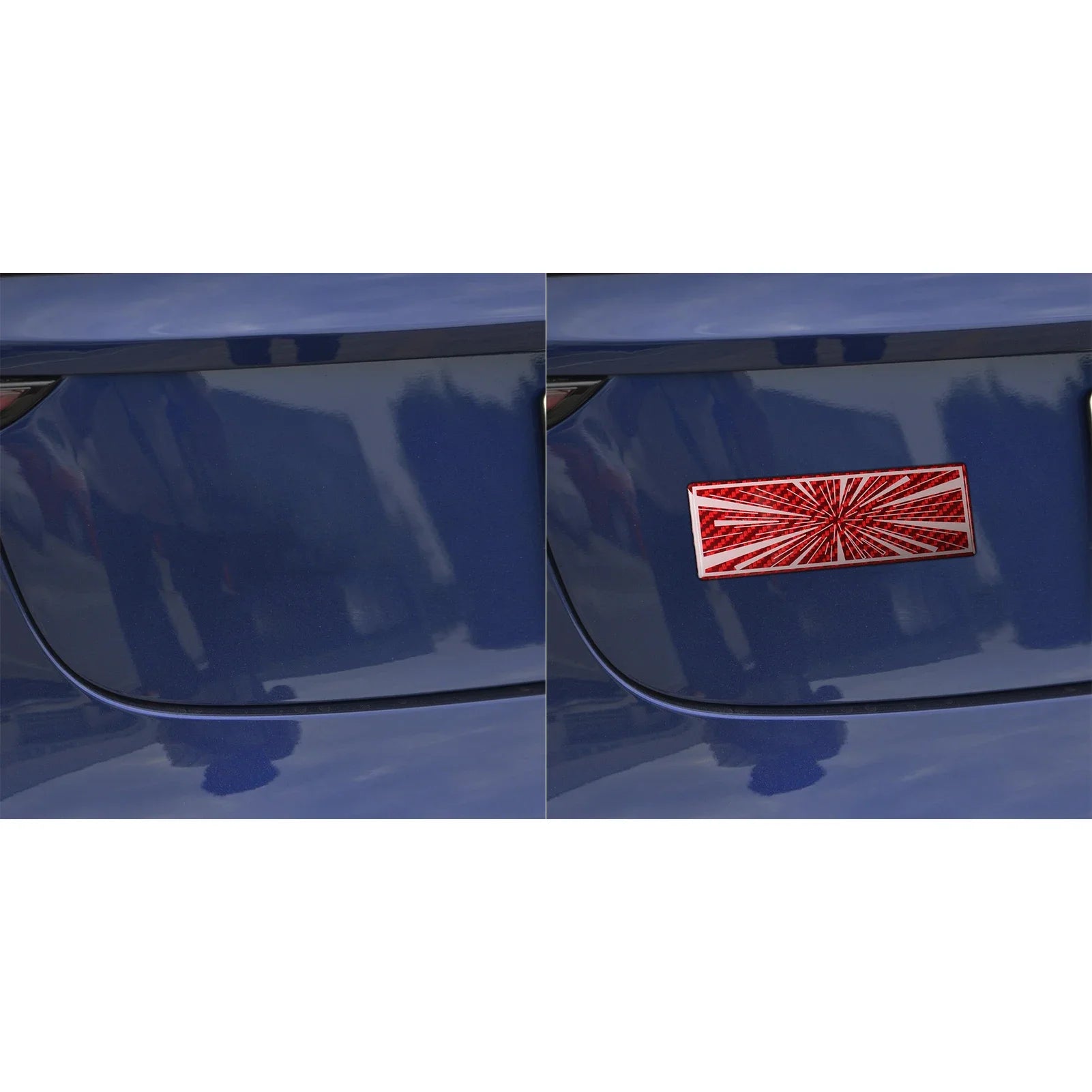 Vehicle Label Badge for Tesla Model 3/Y/S/X Juniper Tail Mark High Performance Creative Decor Real Carbon Epoxy Resin Sticker