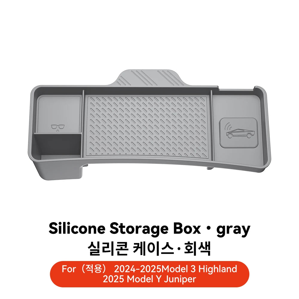 Tesla Model 3 Highland / Y Juniper Rear Screen Hidden Storage Box & Tissue Tray