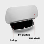 Car Glasses Case for Tesla Model Y Model 3 Highland 2017-2024+ Car Roof Sunglasses Storage Box Clip Roof Interior Accessories