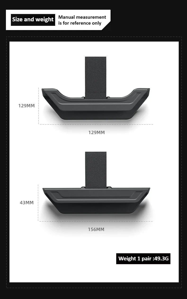 Tesla Model Y Launch/Juniper 2025 ABS Trunk Lid Handle Spare Box Cover Plate Handle Auxiliary Puller Car Accessories 2PCS